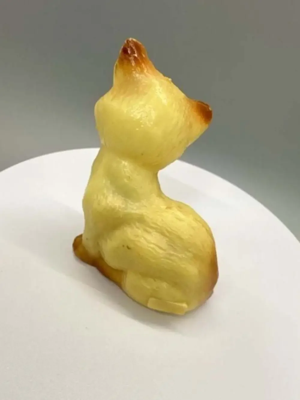 Siamese Cat Kitten Plastic Pencil Sharpener Yellow Brown Miniature Hong Kong Vtg